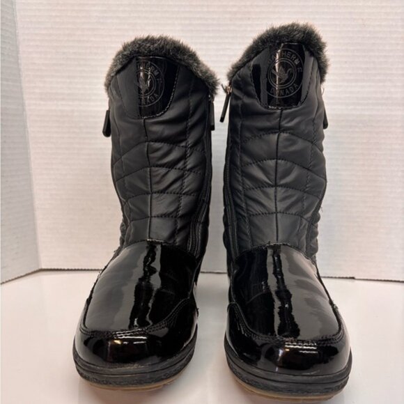 Aquatherm Black Quilted Winter Boots Side Zipper - Picture 4 of 11